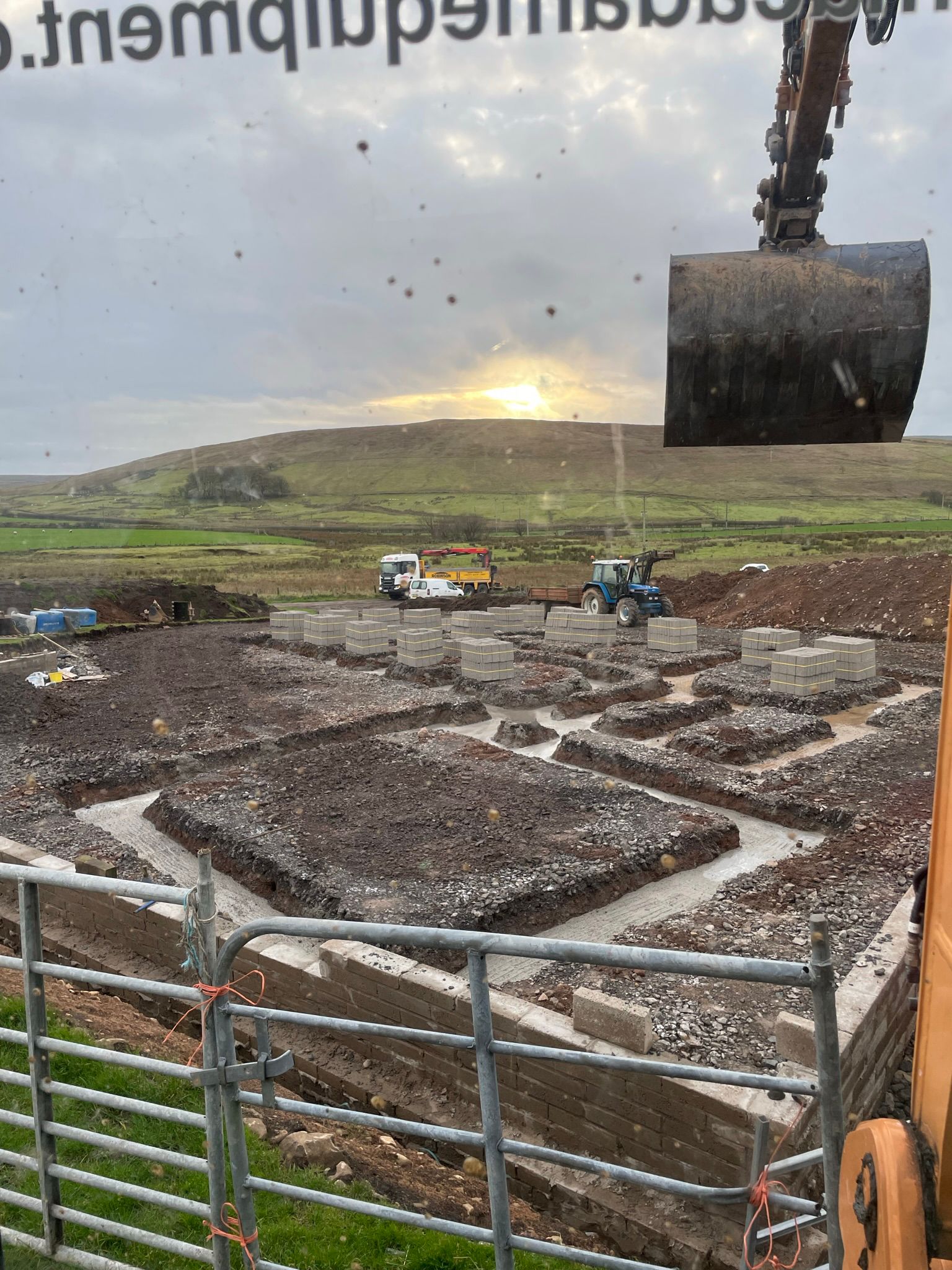 Hillside excavation