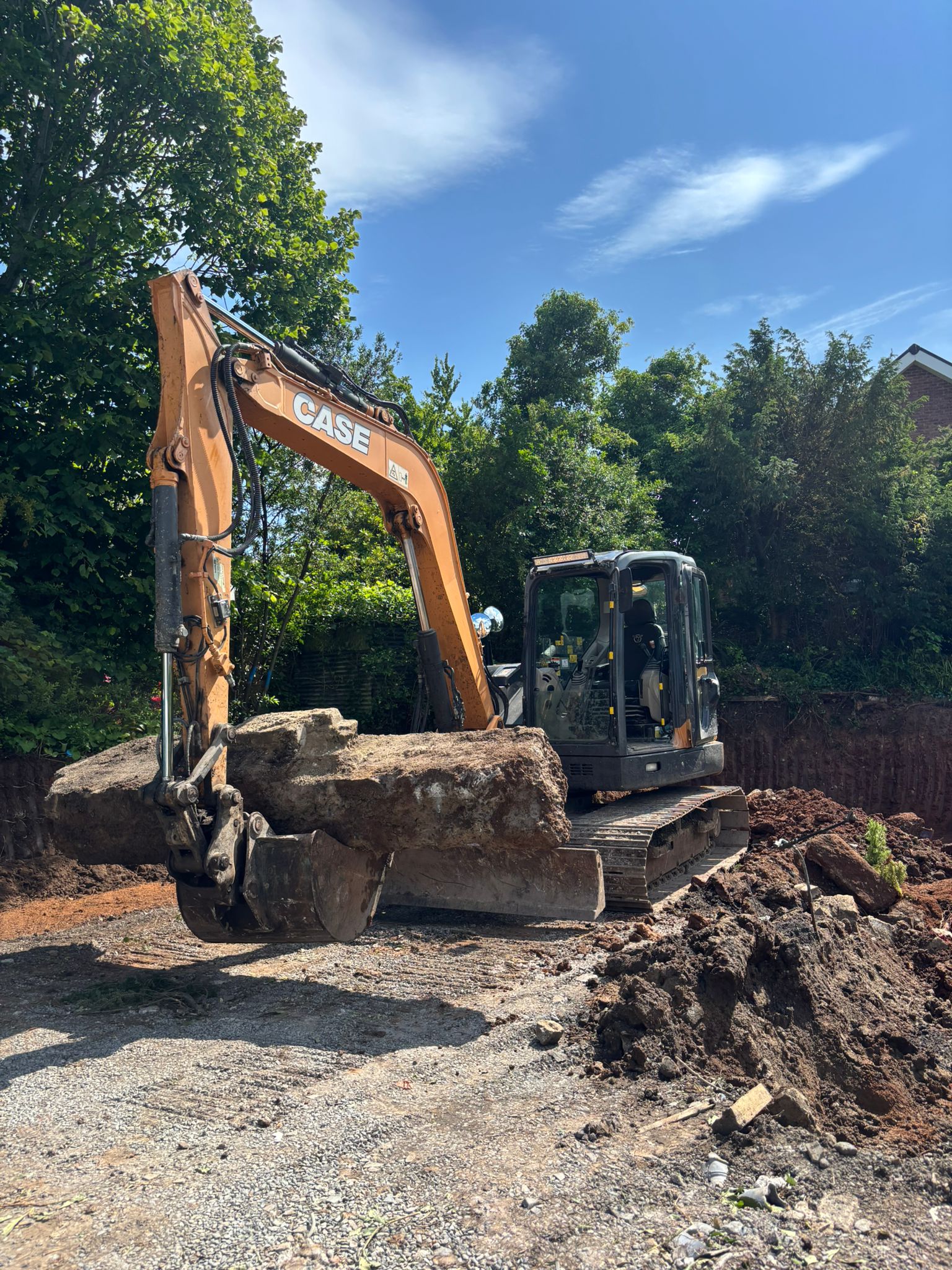 Site clearing work