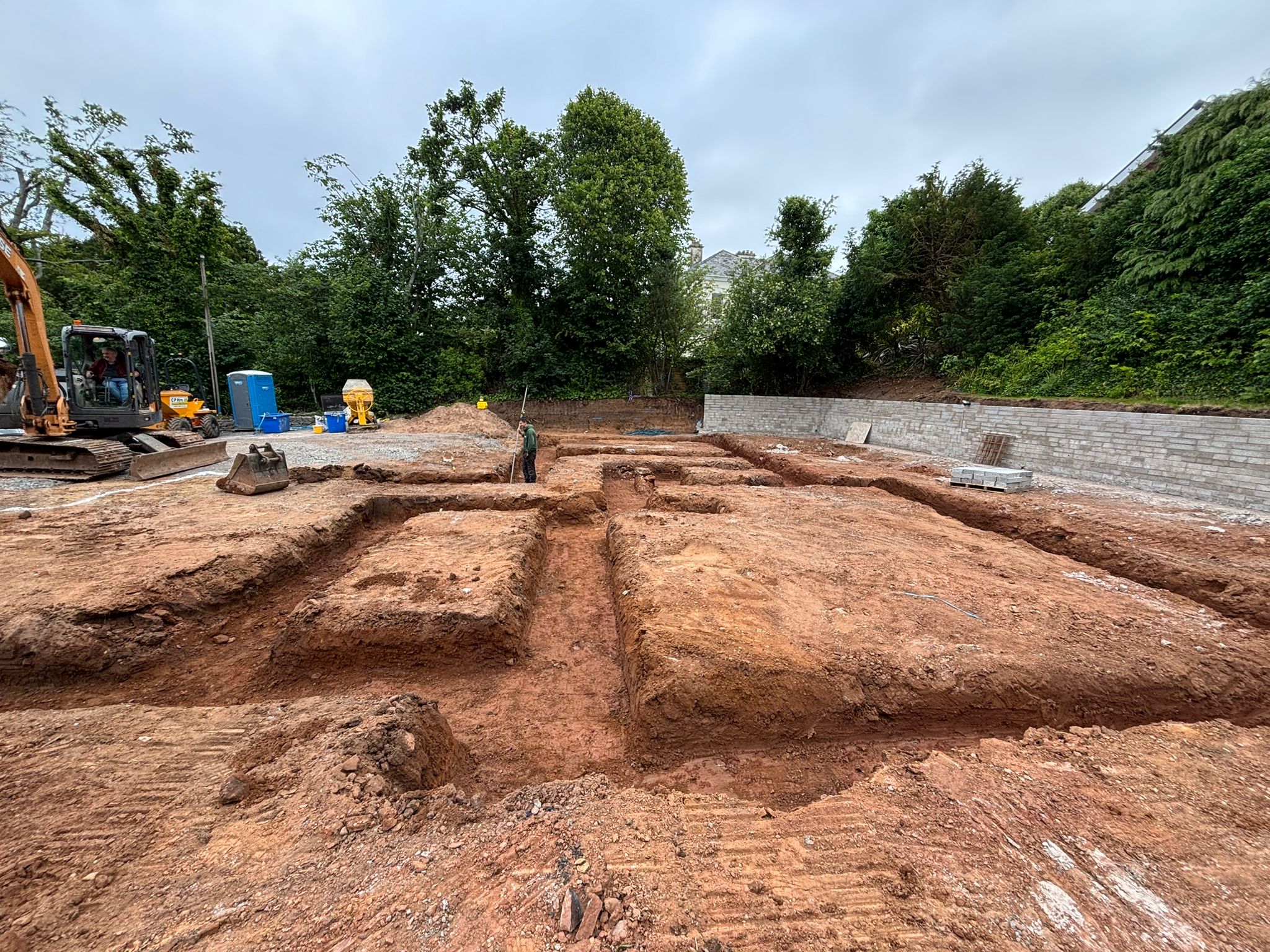 Foundation excavation