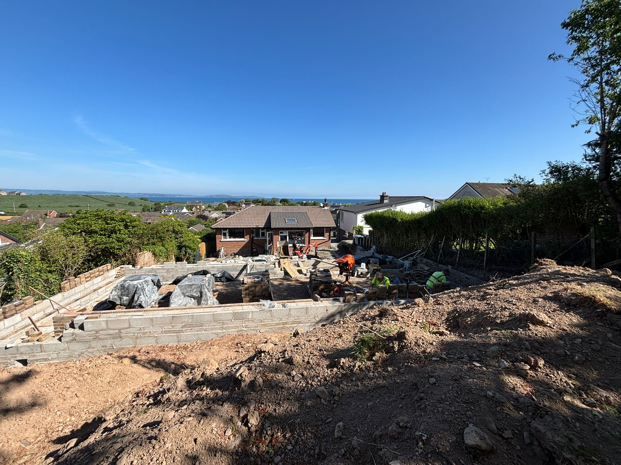 Hillside construction